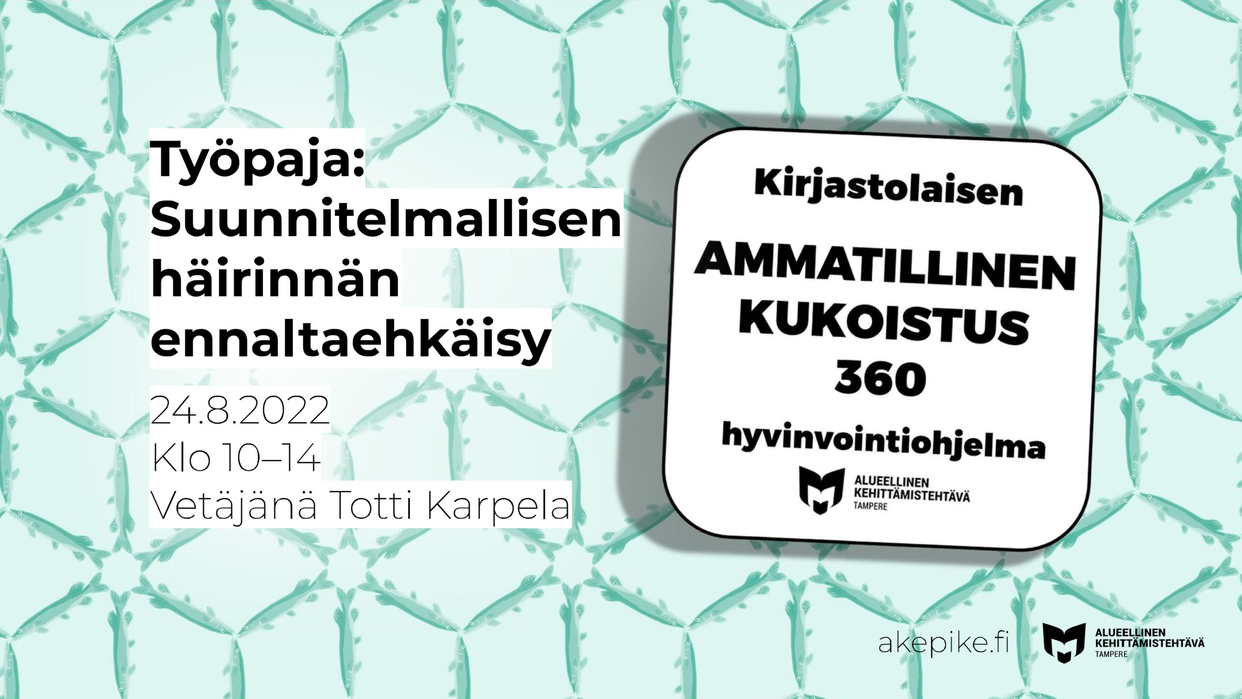 Kirjastolaisen hyvinvointiohjelman työpaja: Suunnitelmallisen häirinnän ennaltaehkäisy 24.8.2022