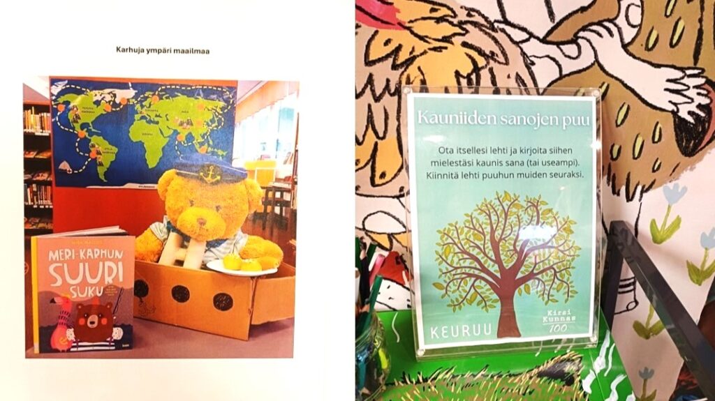 Kaksi näyttelyä Keuruun kirjastossa.