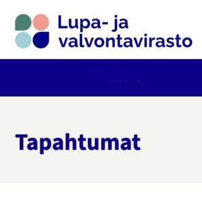 Lupa- ja valvontaviraston tapahtumien kuvalinkki.