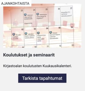 Kirjastot.fi-koulutuskalenterin kuvalinkki